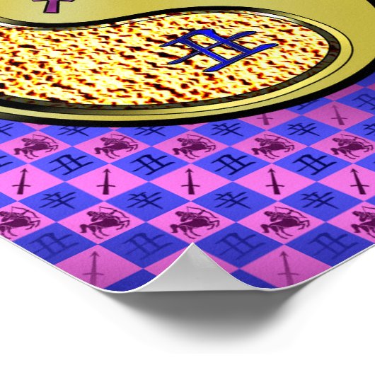 Sagittarius & Metal Ox Poster (Ecke)