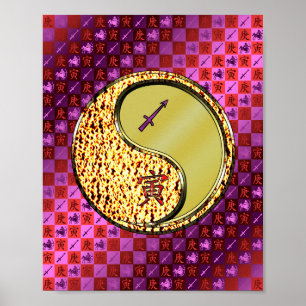 Sagittarius & Metal Tiger Poster