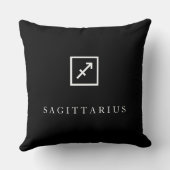 Sagittarius – Minimalist Zodiac Decorative Pillow Kissen (Rückseite)