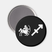 Sagittarius mit Symbol Magnet (Vorderseite/Rückseite)