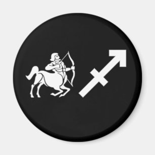 Sagittarius mit Symbol Magnet