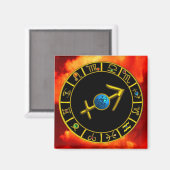 SAGITTARIUS MIT ZODIAKALEN SIGNEN MAGNET (Vorderseite/Rückseite)