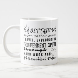 Sagittarius Motivierend Quotes Zodiac Sign Jumbo-Tasse