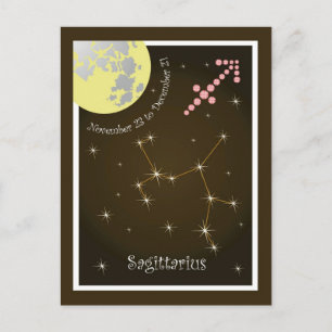 Sagittarius November 23 to December 21 Postkarte