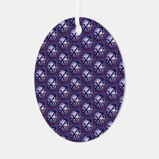 Sagittarius Ornament Aus Metall (Vorderseite links)