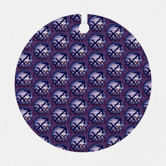 Sagittarius Ornament Aus Metall (Vorderseite)