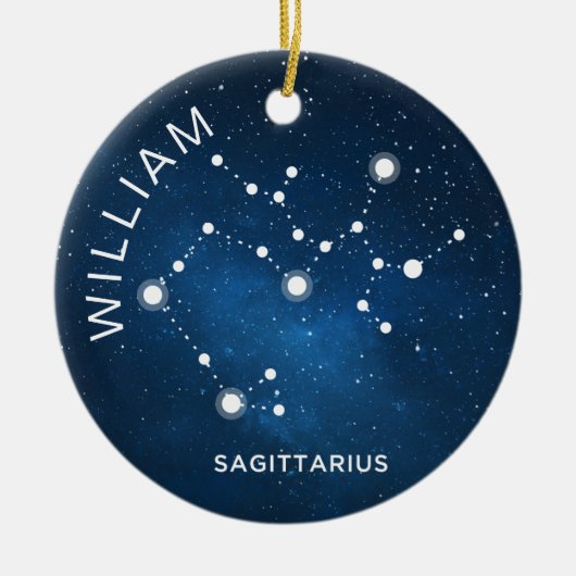 Sagittarius Ornament Personalisiert Zodiac-Geschen (Vorne)
