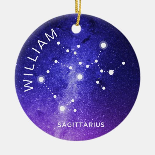 Sagittarius Ornament Personalisiert Zodiac-Geschen (Vorne)