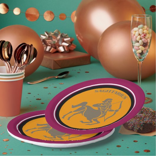 Sagittarius Papierplatte Pappteller (Multi)