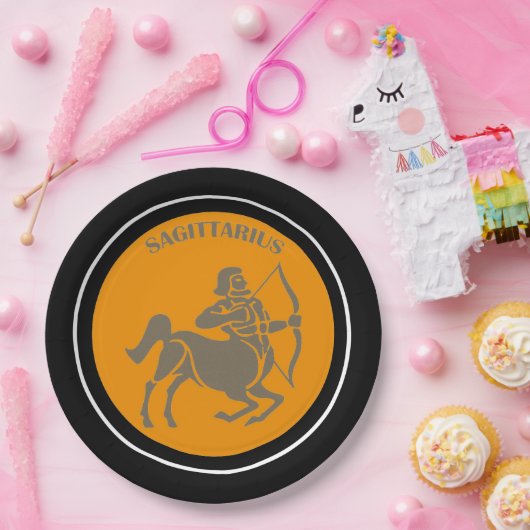 Sagittarius Papierplatte Pappteller (Party)