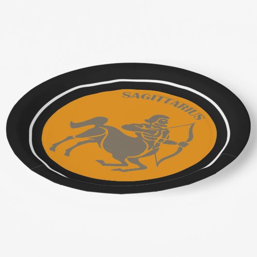 Sagittarius Papierplatte Pappteller (Schrägansicht)