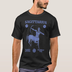 Sagittarius Planet Jupiter Element Feuer T-Shirt