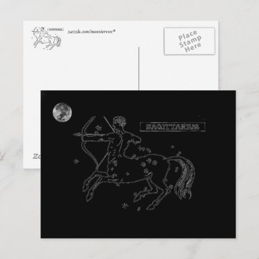 Sagittarius Postcard Postkarte (Vorne/Hinten)
