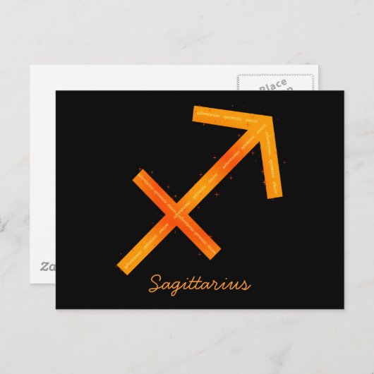 Sagittarius Postcard Postkarte (Vorne/Hinten)