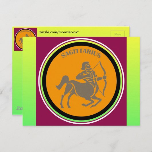 Sagittarius Postcard Postkarte (Vorne/Hinten)