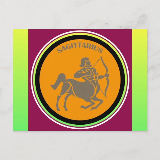 Sagittarius Postcard Postkarte (Vorderseite)