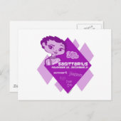 Sagittarius Postcard Postkarte (Vorne/Hinten)