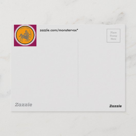 Sagittarius Postcard Postkarte (Rückseite)