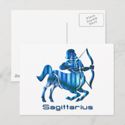 Sagittarius Profil Postkarte (Vorne/Hinten)