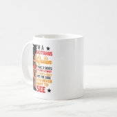 Sagittarius Queen African American Loc'd Woman Zod Kaffeetasse (Vorderseite Links)
