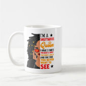 Sagittarius Queen African American Loc'd Woman Zod Kaffeetasse (Links)