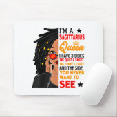 Sagittarius Queen African American Loc'd Woman Zod Mousepad (Mit Mouse)