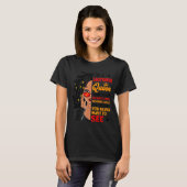 Sagittarius Queen African American Loc'd Woman Zod T-Shirt (Vorne ganz)