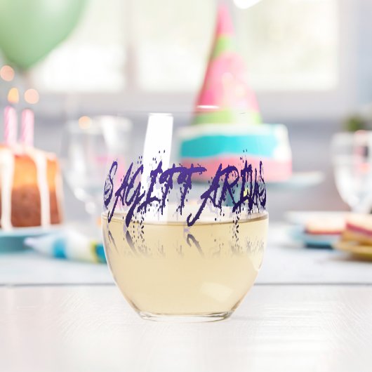 Sagittarius - Reflektion Weinglas Ohne Stiel (Insitu (Geburtstag))