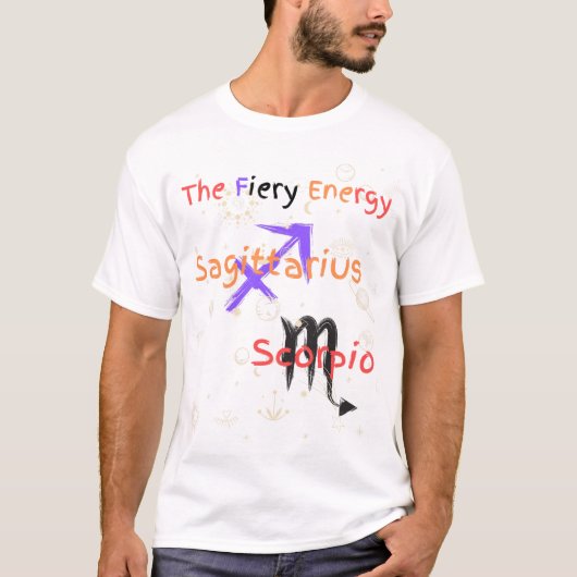 Sagittarius Scorpio Couple Zodiac T - Shirt (Vorderseite)