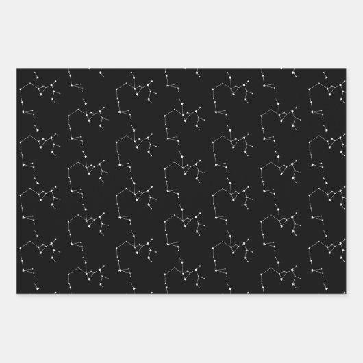 Sagittarius Set von 3 Wrapping Paper Sheets Geschenkpapier Set (Vorderseite 3)