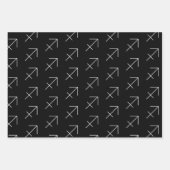 Sagittarius Set von 3 Wrapping Paper Sheets Geschenkpapier Set (Vorderseite 2)