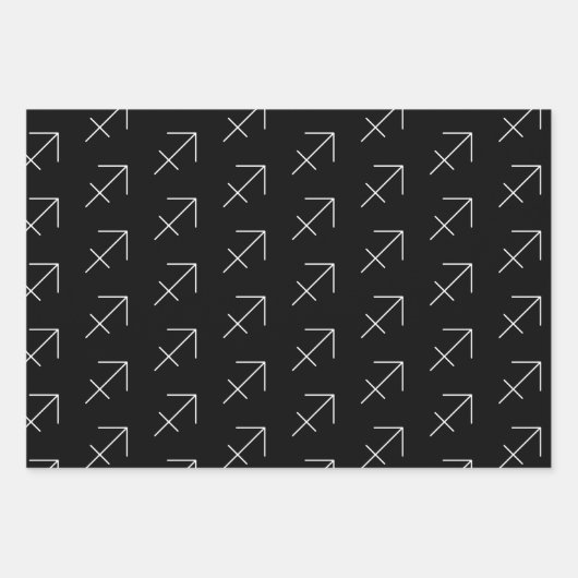Sagittarius Set von 3 Wrapping Paper Sheets Geschenkpapier Set (Vorderseite 2)