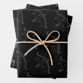 Sagittarius Set von 3 Wrapping Paper Sheets Geschenkpapier Set (Beispiel)