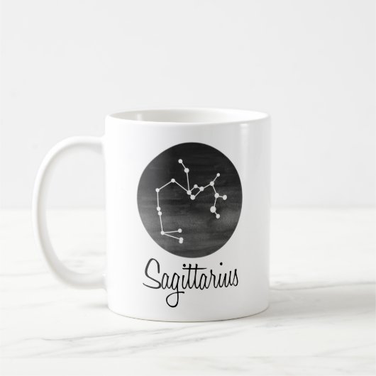 Sagittarius Sign, Constellation, Zodiac Kaffeetasse (Links)