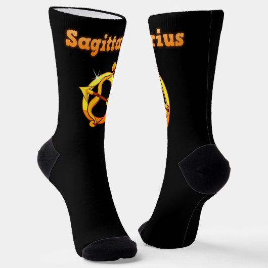 Sagittarius sign socken (Gewinkelt)