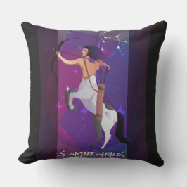 Sagittarius Sign Throw Pillow Kissen