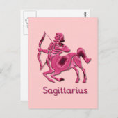 Sagittarius Signing Postcard Postkarte (Vorne/Hinten)