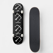 Sagittarius-Silhouette Skateboard (Vorne)