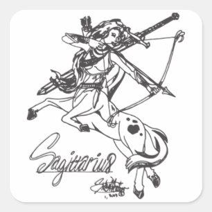 Sagittarius Square Sticker Sheet Astrologie