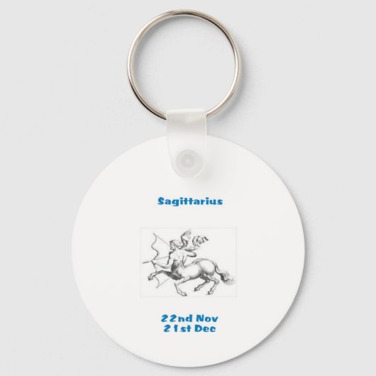 SAGITTARIUS STAR SIGN KEY RING SCHLÜSSELANHÄNGER (Vorderseite)