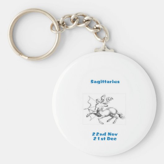 SAGITTARIUS STAR SIGN KEY RING SCHLÜSSELANHÄNGER (Vorne)