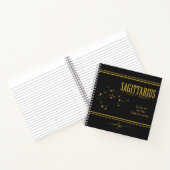 Sagittarius Star Zodiac Sign Notebook Notizblock (Innenseite)