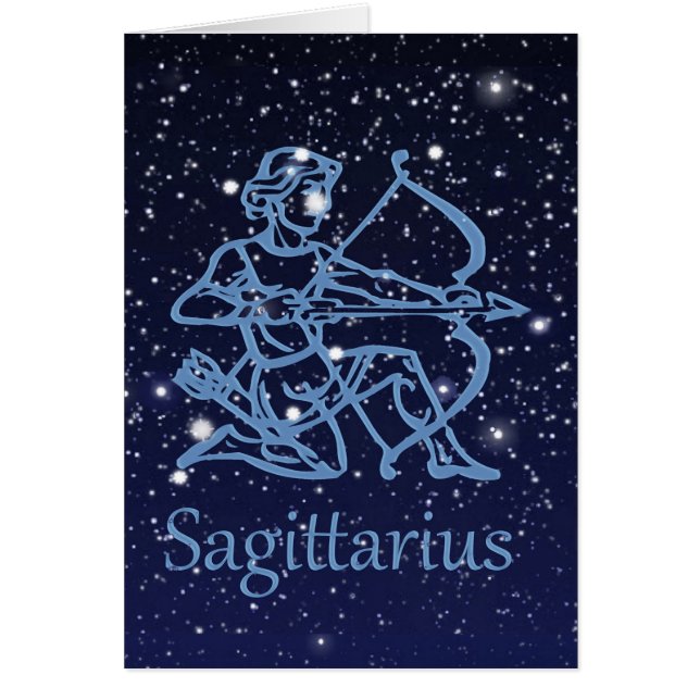 Sagittarius Sternbild & Sternzeichen mit Sternen (Vorne)