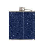 Sagittarius Sternbild & Sternzeichen mit Sternen Flachmann (Rückseite)