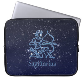 Sagittarius Sternbild & Sternzeichen mit Sternen Laptopschutzhülle