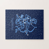 Sagittarius Sternbild & Sternzeichen mit Sternen Puzzle (Horizontal)