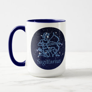 Sagittarius Sternbild & Sternzeichen mit Sternen Tasse
