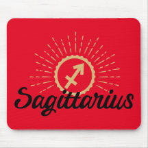 Sagittarius Sternexplosion Symbol Rote Maus Pad