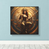 Sagittarius-Sternzeichen-Kunstleinwand Leinwanddruck (Insitu (Holzboden))