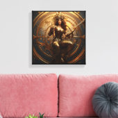 Sagittarius-Sternzeichen-Kunstleinwand Leinwanddruck (Insitu (Wohnzimmer))